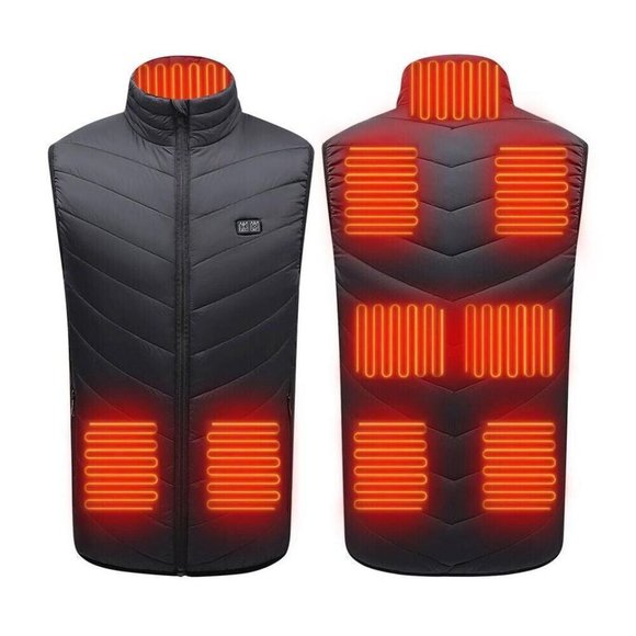 Heated Vest 9 Heating Zones With 10000mAh Battery Pack Electric Heating … - Picture 13 of 14